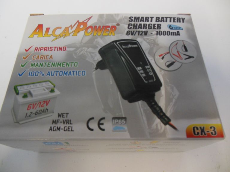 Caricabatterie / Mantenitore Alcapower, 6/12 Volt - 1ah