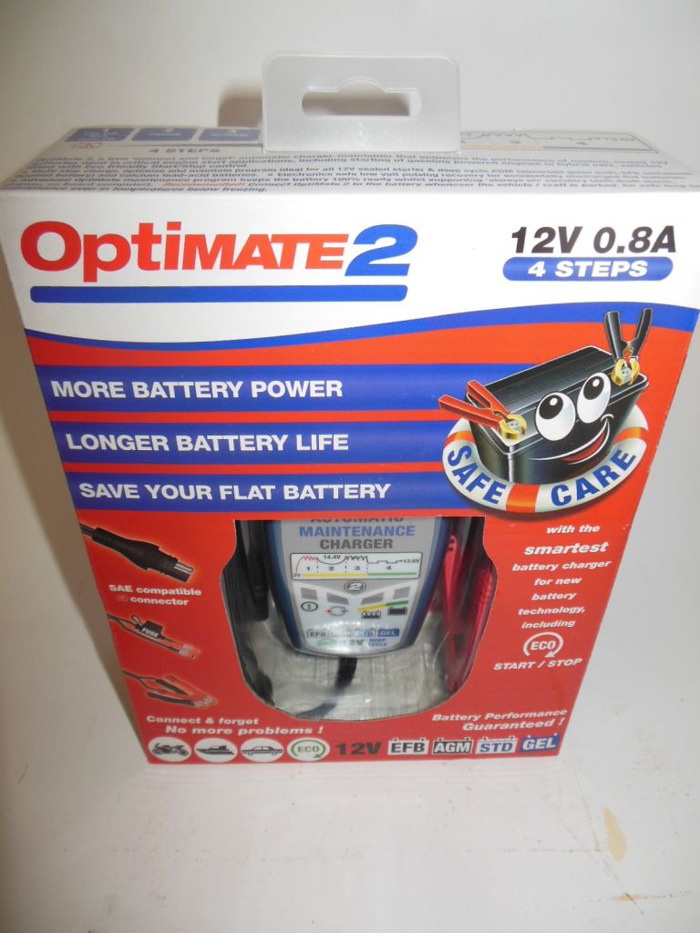 Caricabatterie / Mantenitore Optimate 2, 12 Volt - 0.8 ah